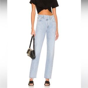 NEW Agolde Criss Cross Straight Denim Jeans Size 26